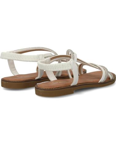 PUNTOSALAO SANDALIAS PLANAS COMODAS MUJER TIRAS COLOR BLANCO TF2509 VARIOS COLORES