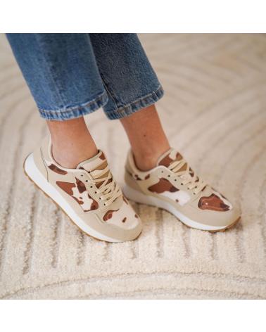 PUNTOSALAO ZAPATILLAS COMODAS PLANAS PARA MUJER COLOR MARRON DD4 VARIOS COLORES