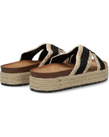 PUNTOSALAO SANDALIAS PLANAS EN YUTE PALA TRENZADA PARA MUJER COLOR NEGR VARIOS COLORES