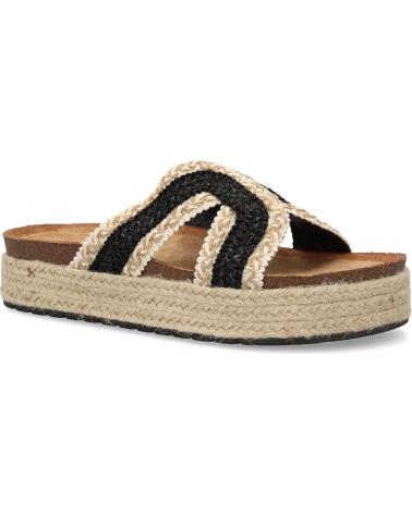 PUNTOSALAO SANDALIAS PLANAS EN YUTE PALA TRENZADA PARA MUJER COLOR NEGR VARIOS COLORES