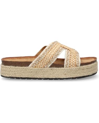 PUNTOSALAO SANDALIAS PLANAS EN YUTE PALA TRENZADA PARA MUJER COLOR BEIG VARIOS COLORES