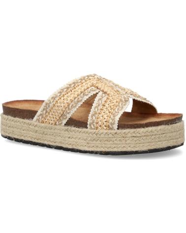 PUNTOSALAO SANDALIAS PLANAS EN YUTE PALA TRENZADA PARA MUJER COLOR BEIG VARIOS COLORES