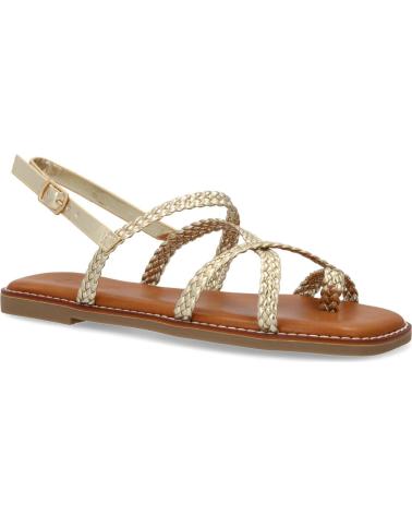 PUNTOSALAO SANDALIAS PLANAS COMODAS TRENZADAS PARA MUJER COLOR ORO 1U4 VARIOS COLORES