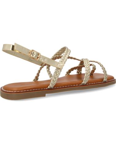 PUNTOSALAO SANDALIAS PLANAS COMODAS TRENZADAS PARA MUJER COLOR ORO 1U4 VARIOS COLORES