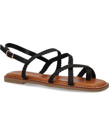PUNTOSALAO SANDALIAS PLANAS COMODAS TRENZADAS PARA MUJER COLOR NEGRO 1U VARIOS COLORES