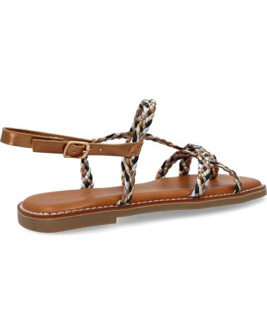 PUNTOSALAO SANDALIAS PLANAS COMODAS TRENZADAS PARA MUJER COLOR CHAMPAN VARIOS COLORES