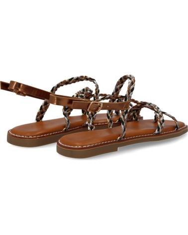 PUNTOSALAO SANDALIAS PLANAS COMODAS TRENZADAS PARA MUJER COLOR CHAMPAN VARIOS COLORES