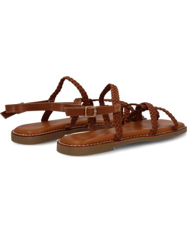PUNTOSALAO SANDALIAS PLANAS COMODAS TRENZADAS PARA MUJER COLOR CAMEL 1U VARIOS COLORES