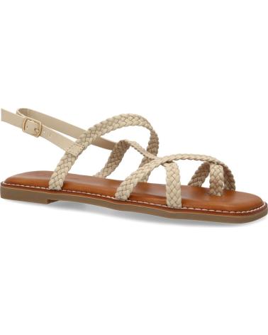 PUNTOSALAO SANDALIAS PLANAS COMODAS TRENZADAS PARA MUJER COLOR BEIGE 1U VARIOS COLORES