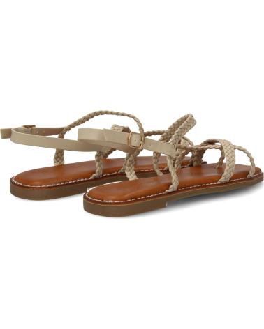 PUNTOSALAO SANDALIAS PLANAS COMODAS TRENZADAS PARA MUJER COLOR BEIGE 1U VARIOS COLORES