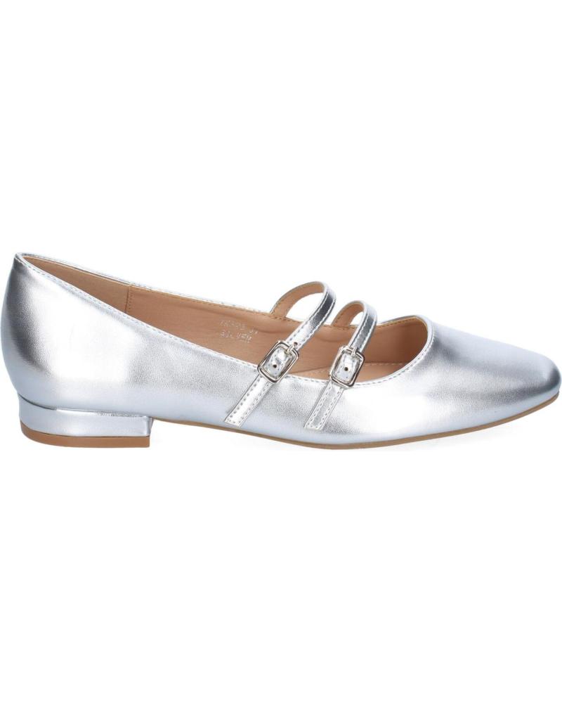 PUNTOSALAO ZAPATOS PLATEADOS PLANOS ESTILO BAILARINAS PARA MUJER YK323 VARIOS COLORES