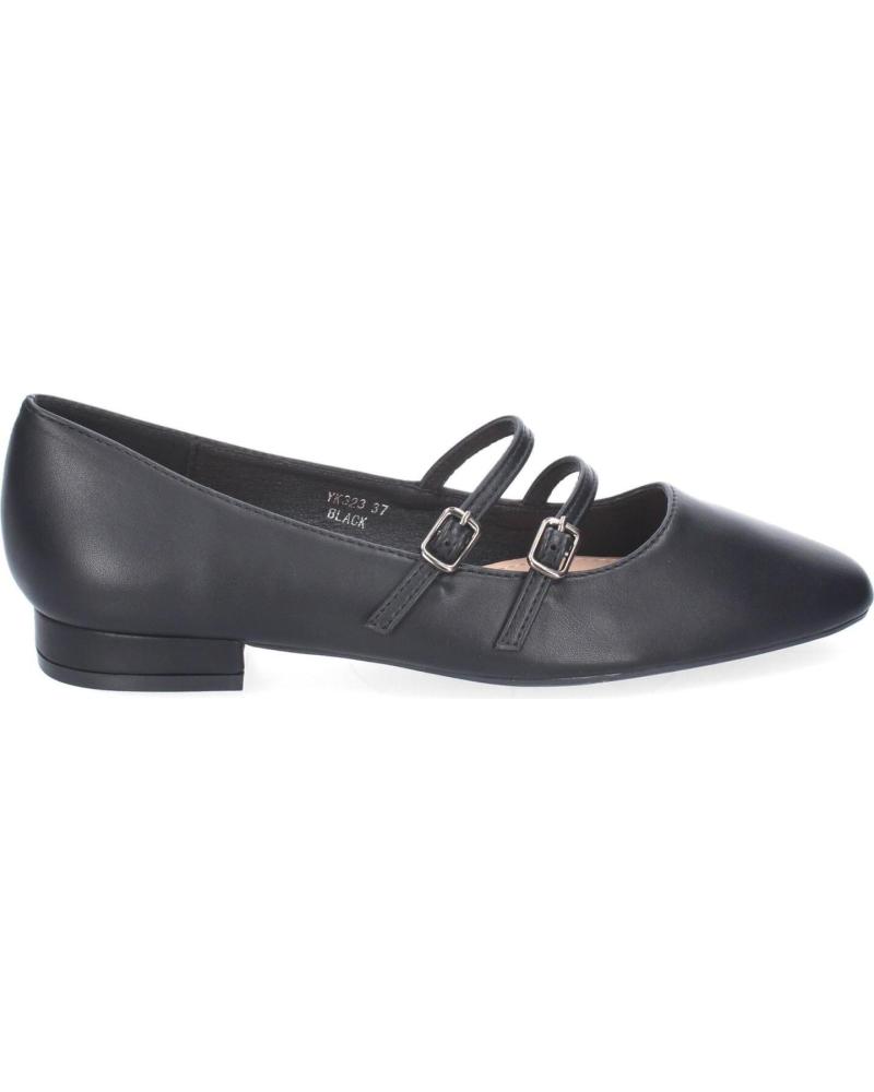 PUNTOSALAO ZAPATOS PLANOS ESTILO BAILARINAS PARA MUJER COLOR NEGRO YK32 VARIOS COLORES