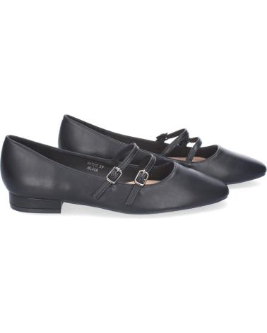 PUNTOSALAO ZAPATOS PLANOS ESTILO BAILARINAS PARA MUJER COLOR NEGRO YK32 VARIOS COLORES