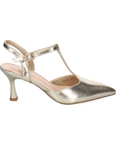 PUNTOSALAO ZAPATOS DORADOS DE TACON FIESTA PARA MUJER COLOR ORO YG853 S VARIOS COLORES