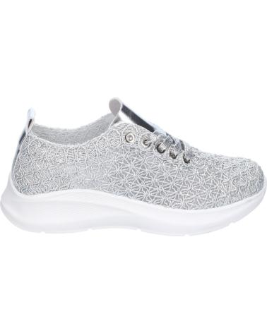 PUNTOSALAO WOMEN'S SPORTS SNEAKERS TT-79 EMBROIDERED DESIGN SILVER COMFORTABLE VARIOS COLORES