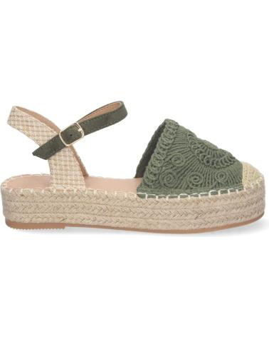PUNTOSALAO ALPARGATAS DE PLATAFORMA EN YUTE Y HEBILLA MUJER COLOR VERDE VARIOS COLORES