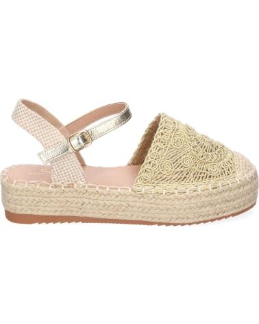 PUNTOSALAO ALPARGATAS DORADAS DE PLATAFORMA EN YUTE Y HEBILLA MUJER TF3 VARIOS COLORES