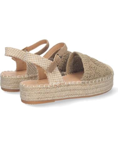 PUNTOSALAO ALPARGATAS DE PLATAFORMA EN YUTE Y HEBILLA MUJER COLOR KAKI VARIOS COLORES