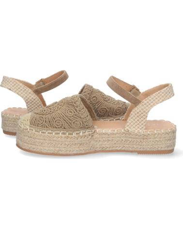 PUNTOSALAO ALPARGATAS DE PLATAFORMA EN YUTE Y HEBILLA MUJER COLOR KAKI VARIOS COLORES