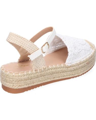PUNTOSALAO ALPARGATAS DE PLATAFORMA EN YUTE Y HEBILLA MUJER COLOR BLANC VARIOS COLORES