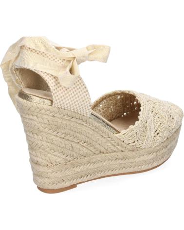 PUNTOSALAO SANDALIAS DORADAS DE CUNA EN YUTE PARA MUJER PALA CROCHET TF VARIOS COLORES