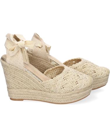 PUNTOSALAO SANDALIAS DORADAS DE CUNA EN YUTE PARA MUJER PALA CROCHET TF VARIOS COLORES