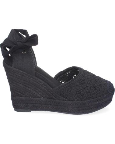 PUNTOSALAO SANDALIAS DE CUNA EN YUTE PARA MUJER PALA CROCHET NEGRO TF10 VARIOS COLORES