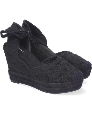 PUNTOSALAO SANDALIAS DE CUNA EN YUTE PARA MUJER PALA CROCHET NEGRO TF10 VARIOS COLORES