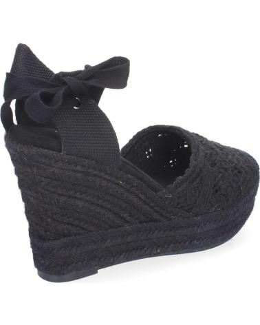 PUNTOSALAO SANDALIAS DE CUNA EN YUTE PARA MUJER PALA CROCHET NEGRO TF10 VARIOS COLORES