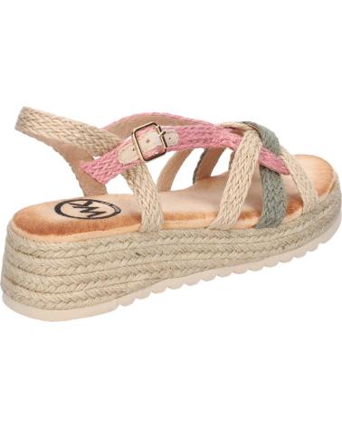 PUNTOSALAO SANDALIAS PLANAS DE YUTE TRENZADO PARA MUJER COLOR ROSA KK-9 VARIOS COLORES