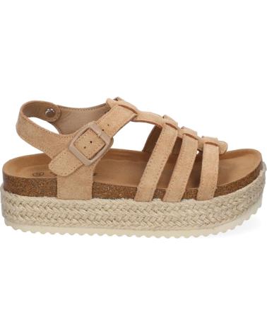 SANDALIAS PLANAS PUNTOSALAO YUTE KAKI CON TIRAS EN PALA PARA MUJER M-260 VARIOS COLORES