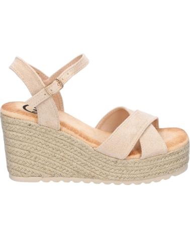 SANDALIAS DE CUÑA PUNTOSALAO CON PALA CRUZADA EN YUTE VARIOS COLORES