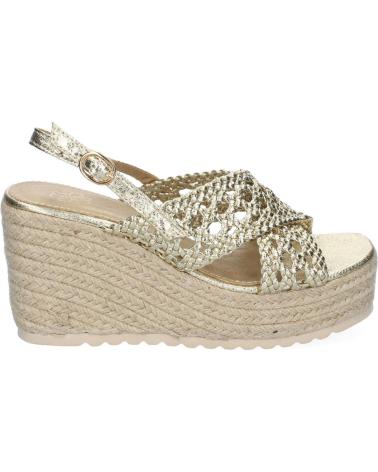 SANDALIAS DE CUÑA PUNTOSALAO KK-1000 FORRADAS EN YUTE TRENZADO PARA MUJER VARIOS COLORES