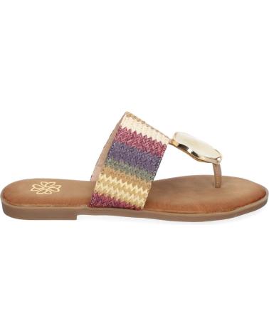 PUNTOSALAO SANDALIAS ESCLAVA CON DETALLE METÁLICO VARIOS COLORES