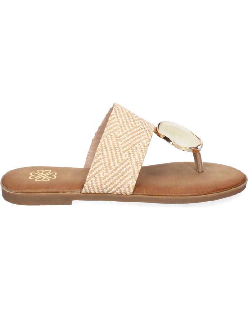 PUNTOSALAO FLACHE SKLAVEN-SANDALEN MIT METALL-DETAIL VARIOS COLORES