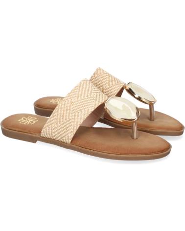 PUNTOSALAO FLACHE SKLAVEN-SANDALEN MIT METALL-DETAIL VARIOS COLORES