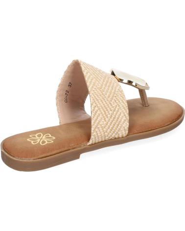 PUNTOSALAO FLACHE SKLAVEN-SANDALEN MIT METALL-DETAIL VARIOS COLORES