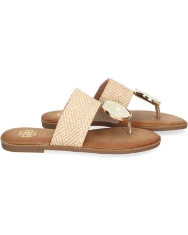 PUNTOSALAO FLACHE SKLAVEN-SANDALEN MIT METALL-DETAIL VARIOS COLORES