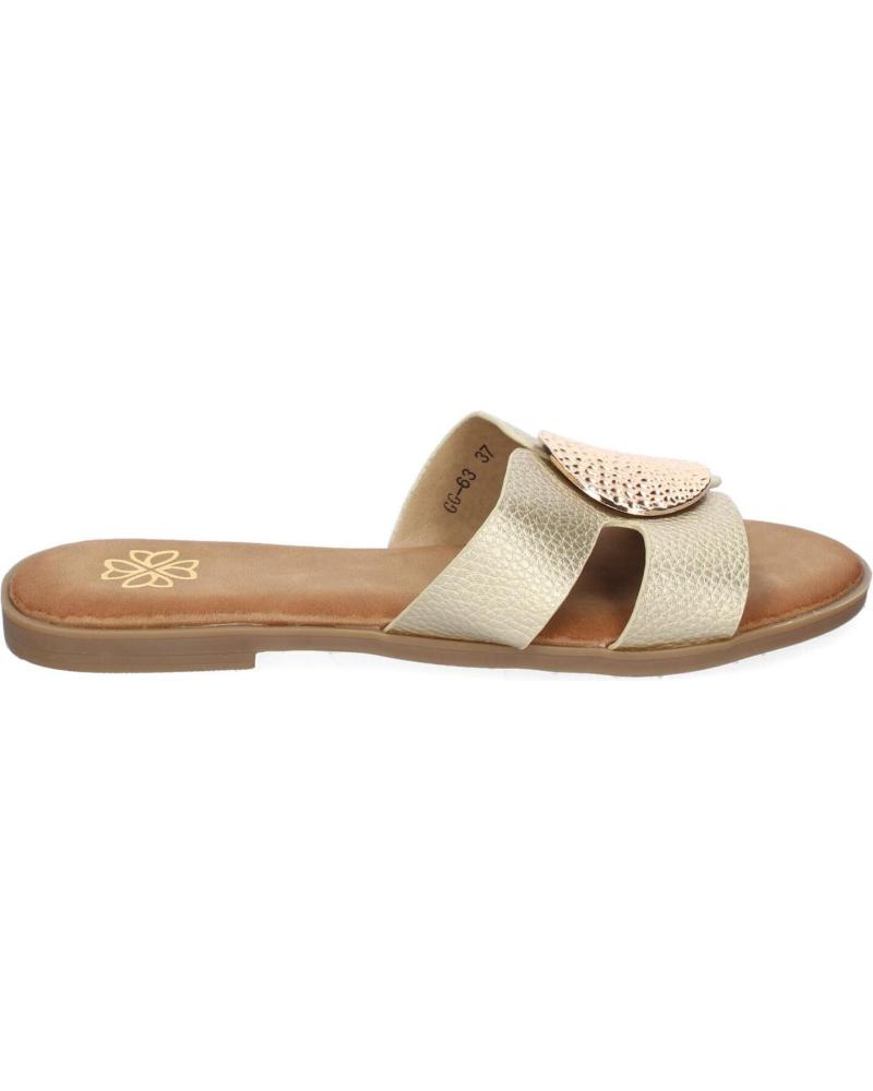 SANDALIAS PUNTOSALAO GG-63 MUJER ORO BROCHE PALA VARIOS COLORES
