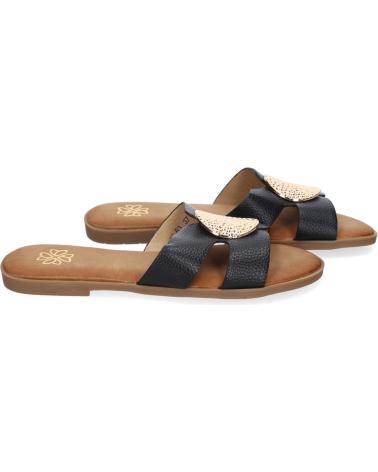 SANDALIAS PUNTOSALAO GG-63 MUJER NEGRO BROCHE PALA VARIOS COLORES