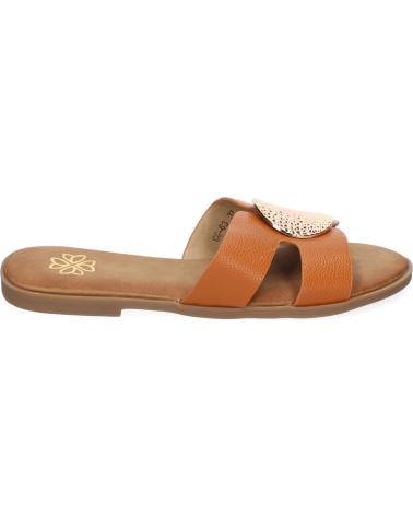 SANDALIAS PUNTOSALAO GG-63 MUJER CAMEL BROCHE PALA VARIOS COLORES