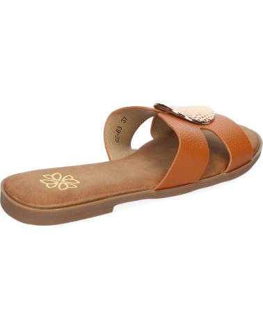 SANDALIAS PUNTOSALAO GG-63 MUJER CAMEL BROCHE PALA VARIOS COLORES