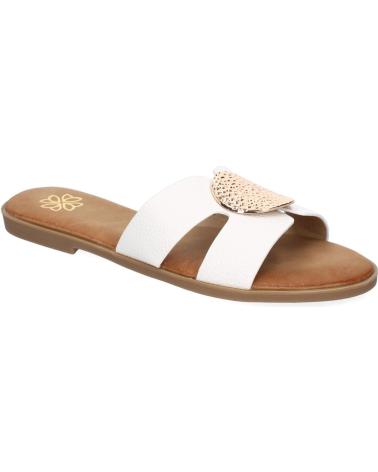 SANDALIAS PLANAS PUNTOSALAO MUJER CON BROCHE CENTRAL VARIOS COLORES
