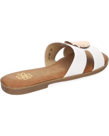 SANDALIAS PLANAS PUNTOSALAO MUJER CON BROCHE CENTRAL VARIOS COLORES