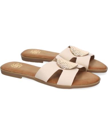 SANDALIAS PLANAS PUNTOSALAO MUJER CON BROCHE BEIGE VARIOS COLORES