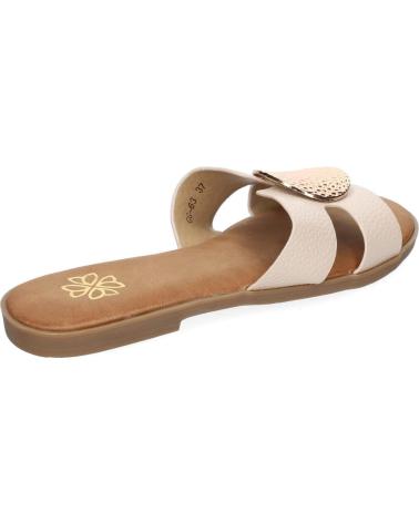 SANDALIAS PLANAS PUNTOSALAO MUJER CON BROCHE BEIGE VARIOS COLORES