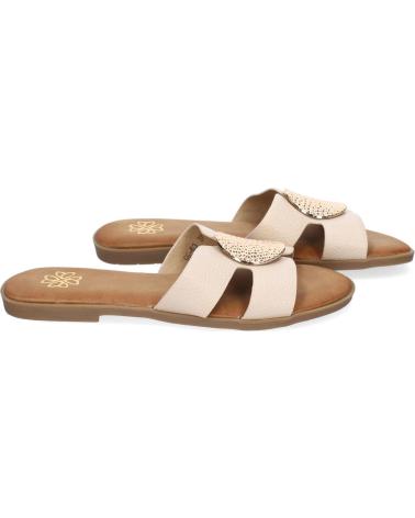 SANDALIAS PLANAS PUNTOSALAO MUJER CON BROCHE BEIGE VARIOS COLORES