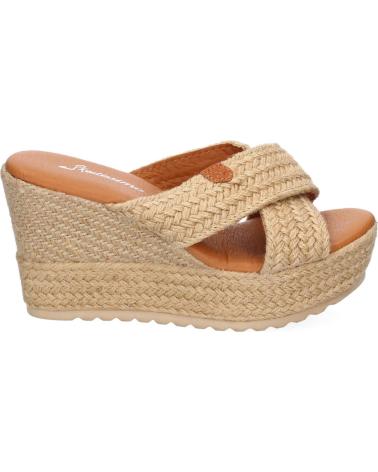 SANDALIAS DE CUÑA Y PLATAFORMA YUTE PUNTOSALAO MUJER VARIOS COLORES