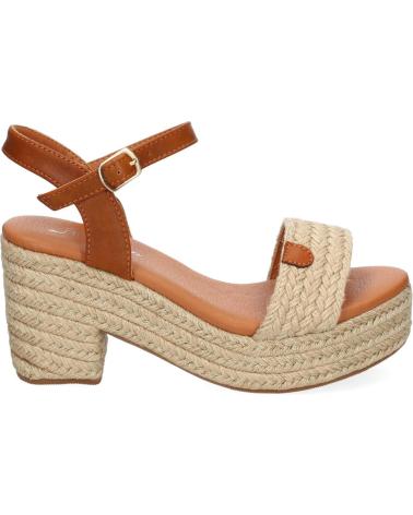 SANDALIAS DE TACÓN PUNTOSALAO CON PLATAFORMA, YUTE Y HEBILLA PARA MUJER VARIOS COLORES