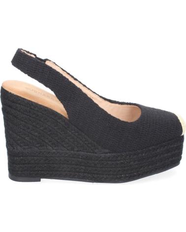 SANDALIAS DE CUÑA PUNTOSALAO CON YUTE Y HEBILLA PARA MUJER VARIOS COLORES